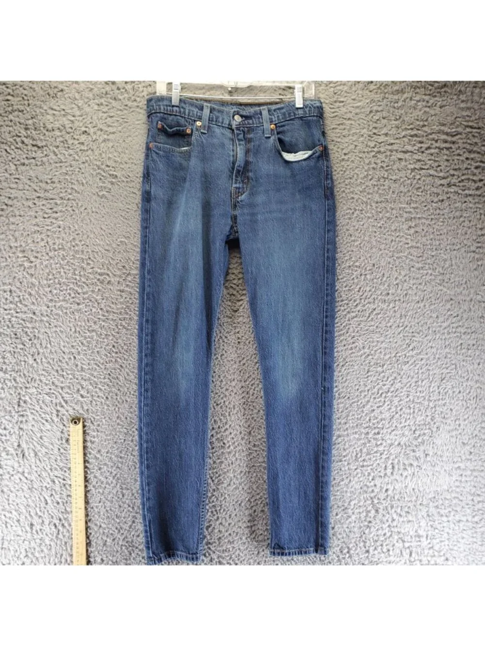 Levis Jeans Mens 38x34 Blue 512 Slim Taper Stretch Denim *Read*